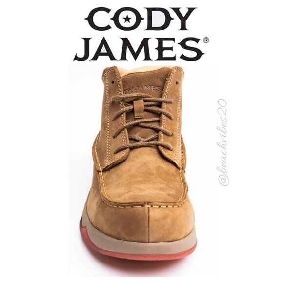 CODY JAMES Men\'s Casual Driver Work Boots Composite Toe 9.5D Brown NIB main image 4